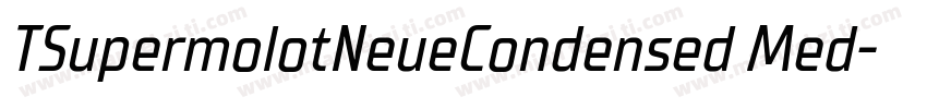 TSupermolotNeueCondensed Med字体转换